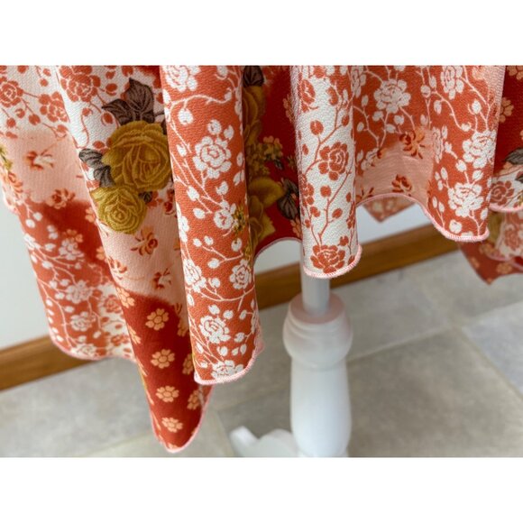 Y2K Fredericks Of Hollywood Floral Asymmetrical Fairy Feminine 70s Vibe Size 4 - Picture 13 of 16